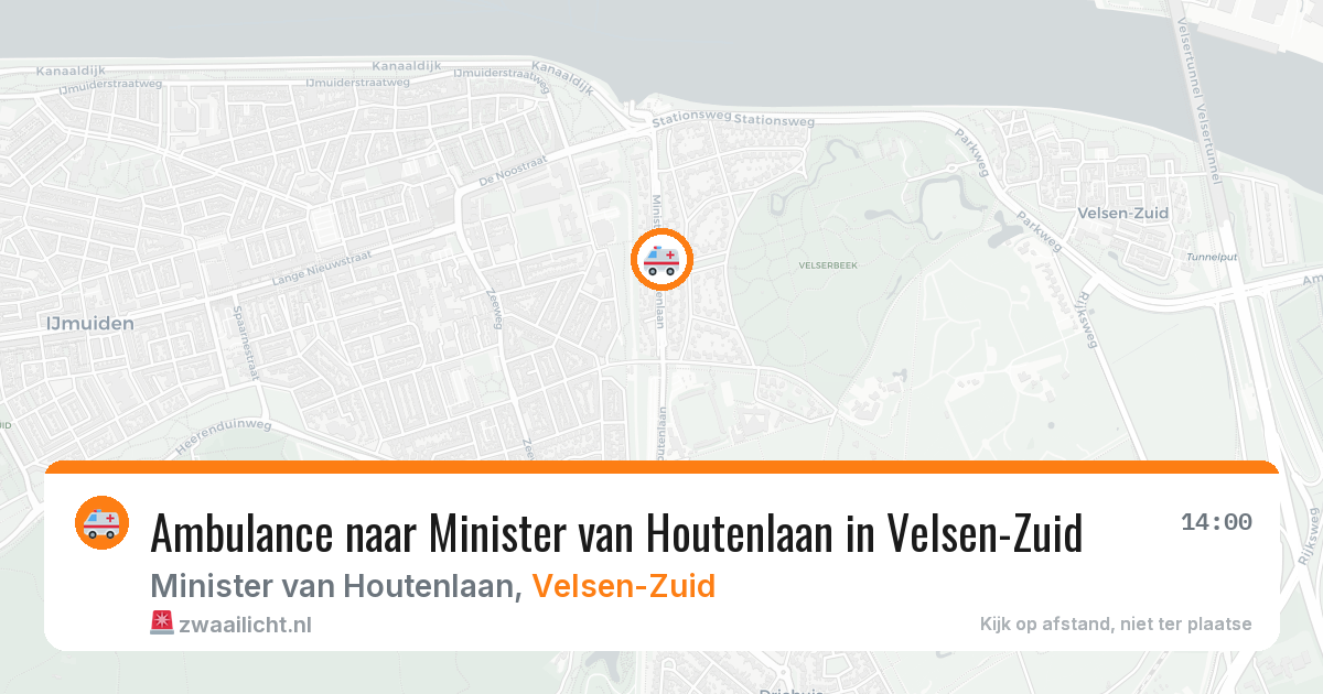 Ambulance naar Minister van Houtenlaan in Velsen-Zuid — 11 apr 2026