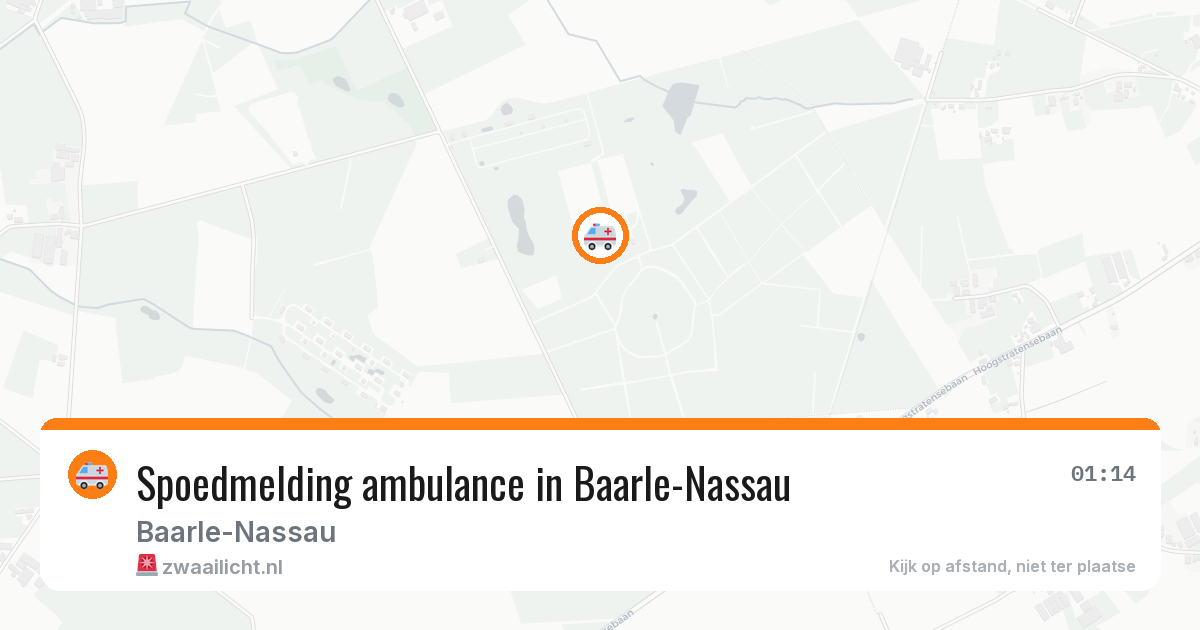 Spoedmelding ambulance in Baarle-Nassau — 15 apr 2026