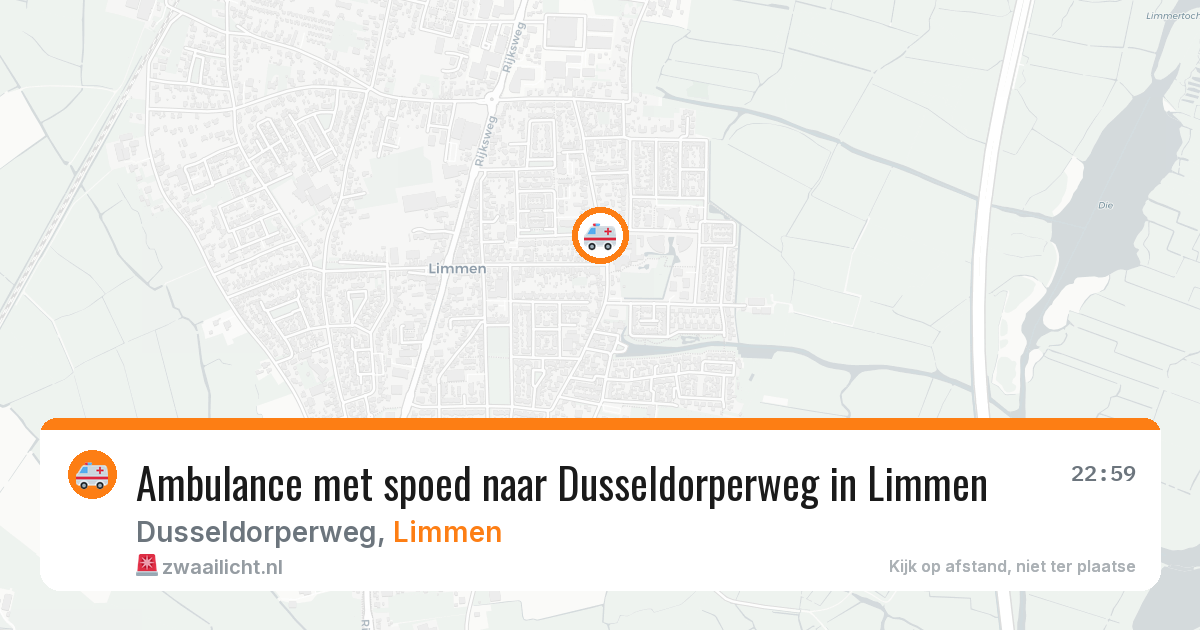 Ambulance met spoed naar Dusseldorperweg in Limmen — 10 feb 2026