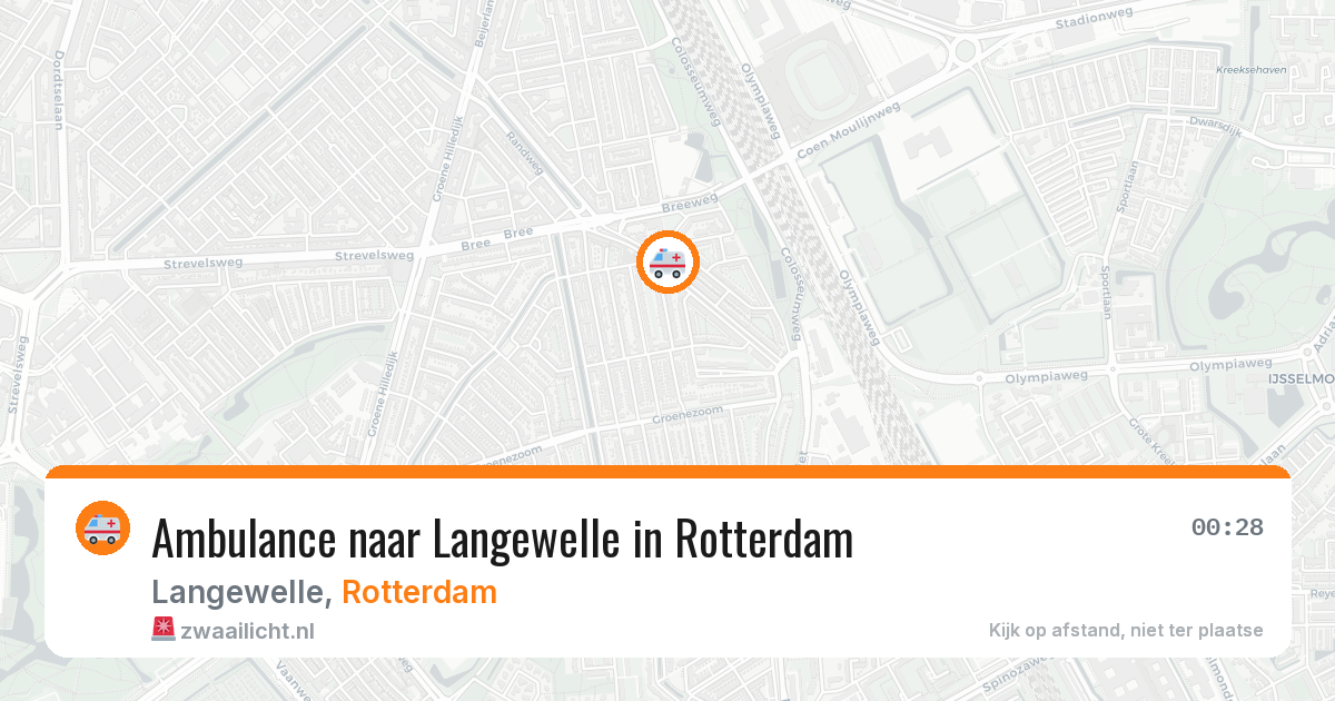 Ambulance naar Langewelle in Rotterdam — 28 jan 2026