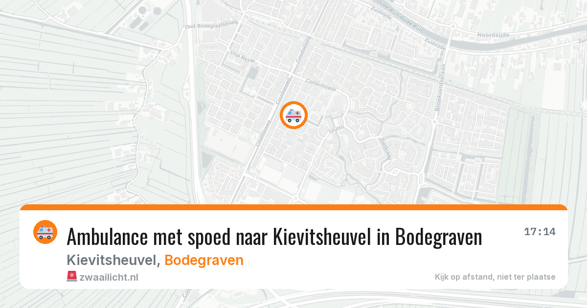 Ambulance met spoed naar Kievitsheuvel in Bodegraven — 14 feb 2026