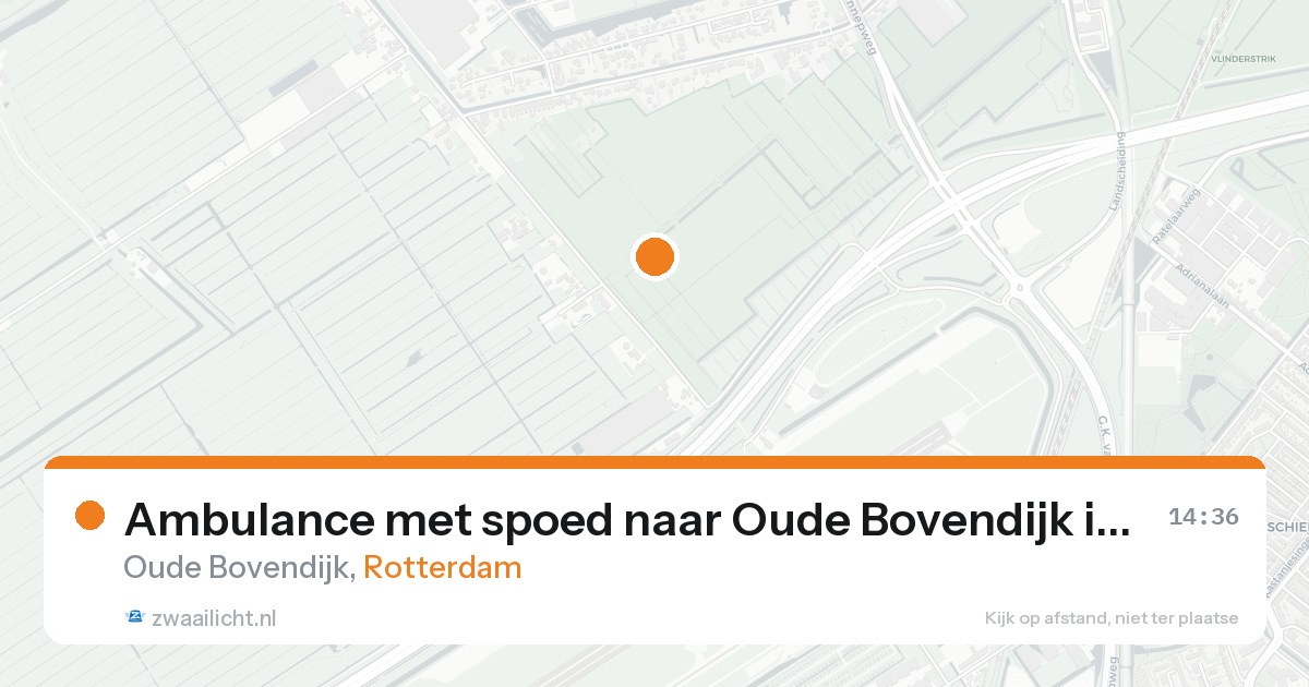 Ambulance met spoed naar Oude Bovendijk in Rotterdam — 10 jul 2026