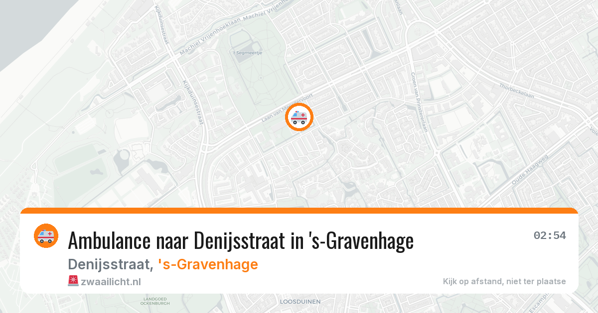 Ambulance naar Denijsstraat in 's-Gravenhage — 6 apr 2026