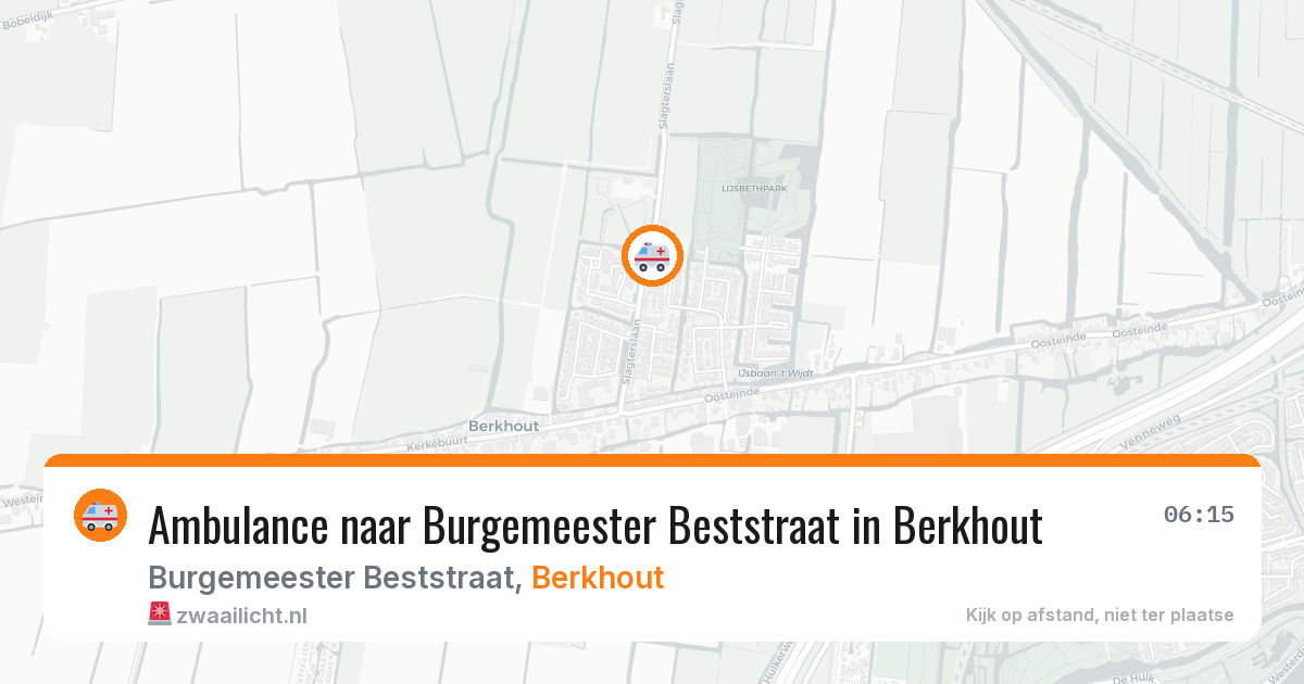 Ambulance naar Burgemeester Beststraat in Berkhout — 19 jun 2026