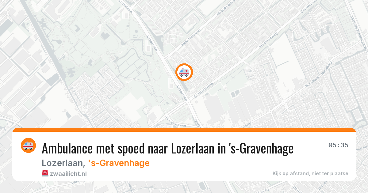 Ambulance met spoed naar Lozerlaan in 's-Gravenhage — 25 mei 2026