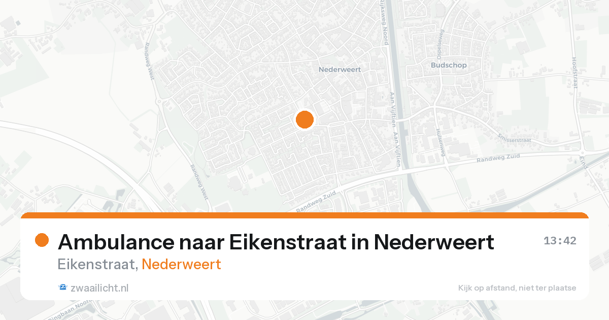 Ambulance naar Eikenstraat in Nederweert — 24 aug 2026