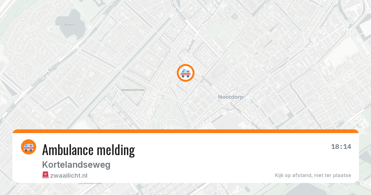 Ambulance melding — 29 jan 2026