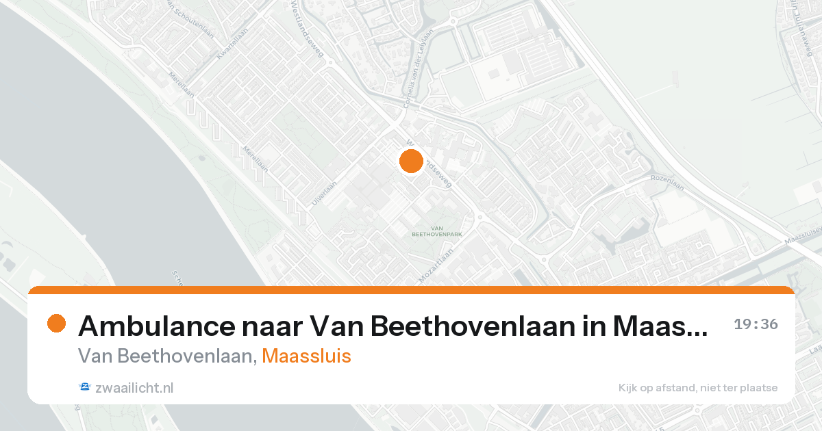 Ambulance naar Van Beethovenlaan in Maassluis — 21 aug 2026