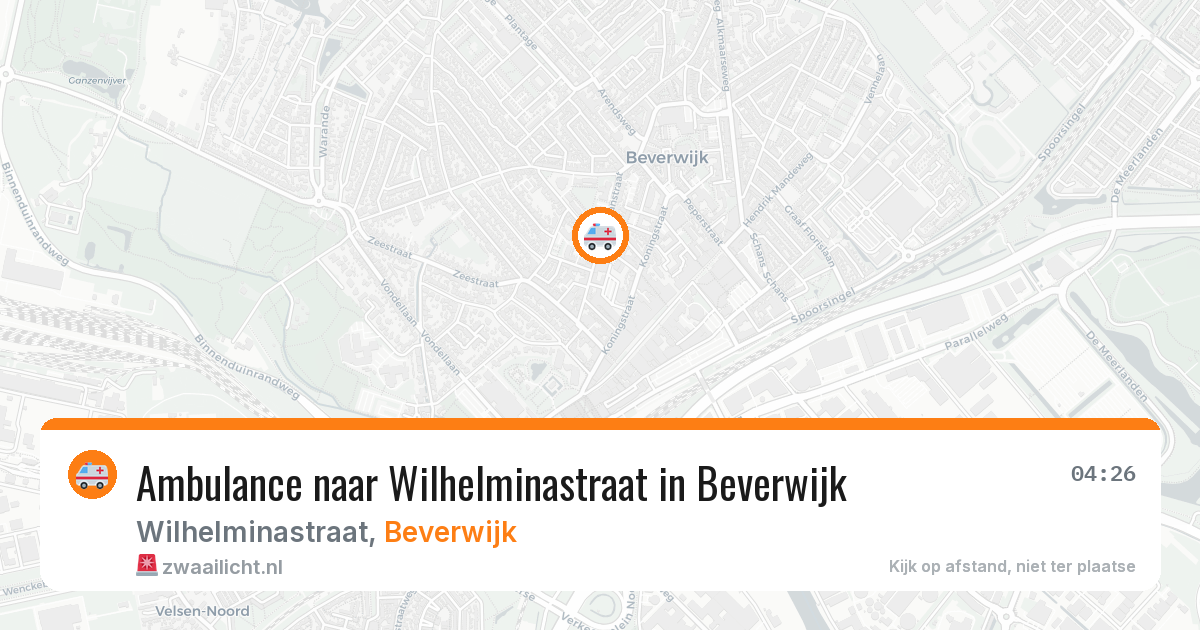 Ambulance naar Wilhelminastraat in Beverwijk — 8 apr 2026