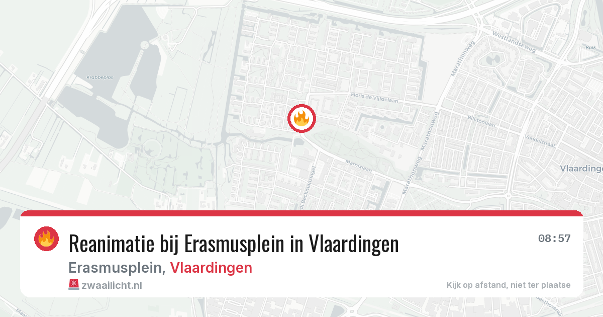 Reanimatie bij Erasmusplein in Vlaardingen — 28 apr 2026