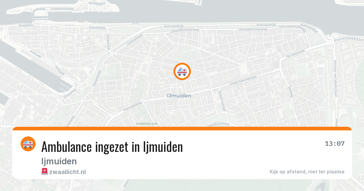 Ambulance ingezet in Ijmuiden — 11 jul 2026