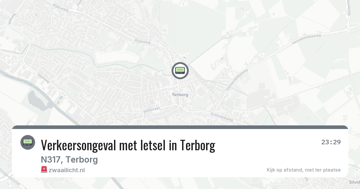 Verkeersongeval met letsel in Terborg — 22 jul 2026