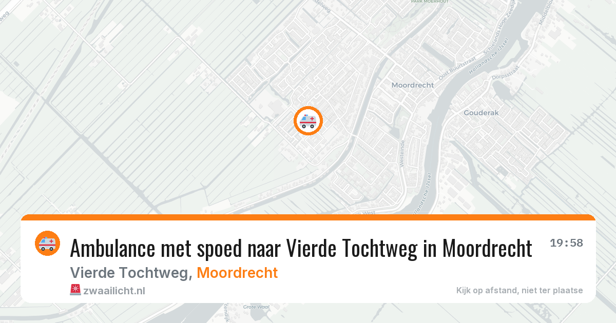 Ambulance met spoed naar Vierde Tochtweg in Moordrecht — 22 jan 2026