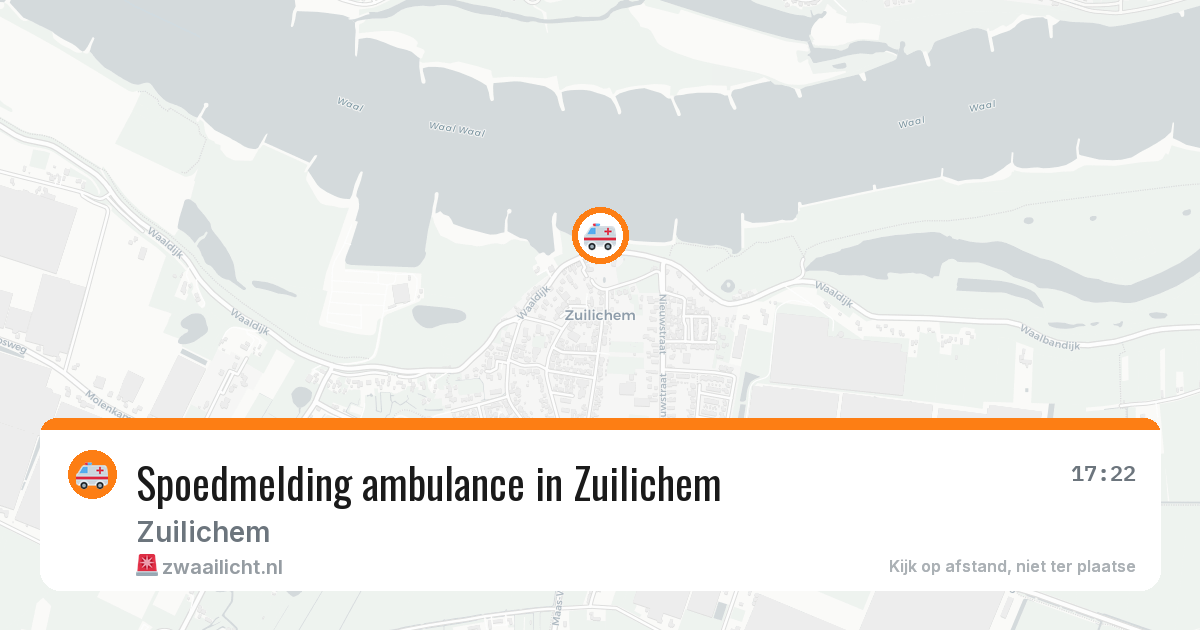Spoedmelding ambulance in Zuilichem — 17 mrt 2026