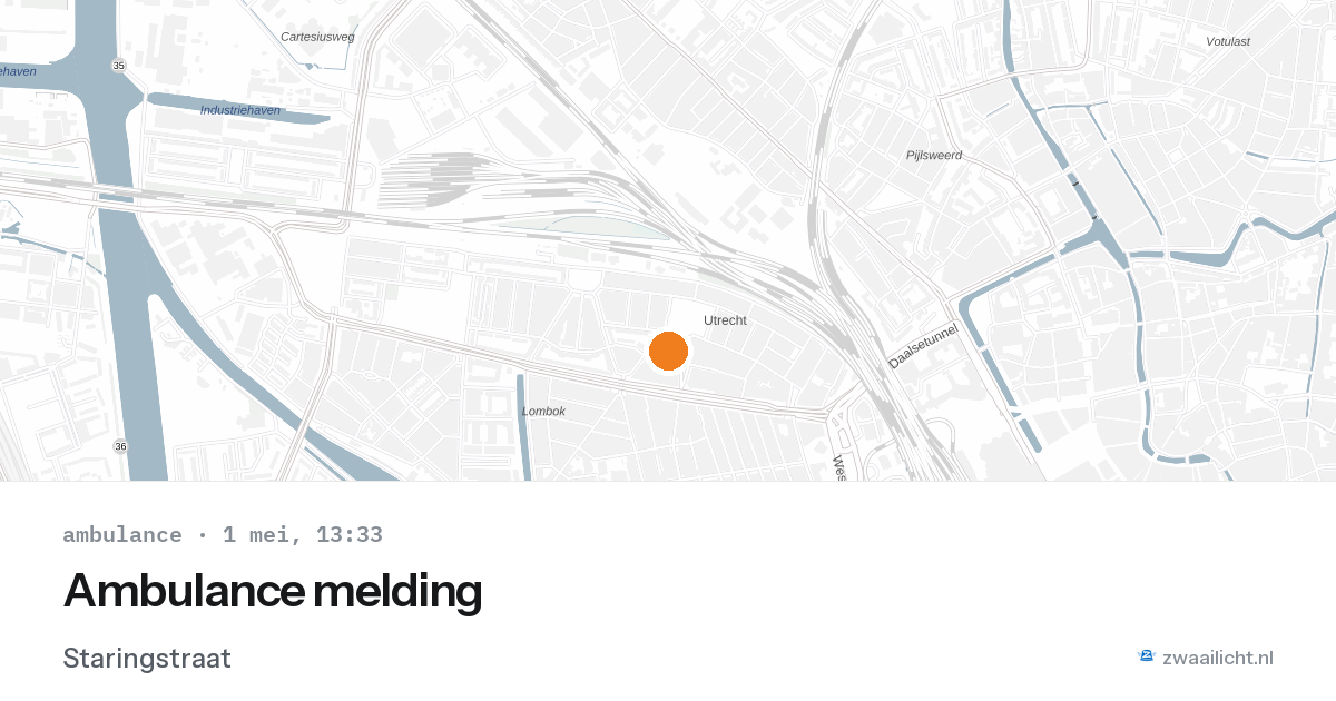 Ambulance melding — 1 mei 2026