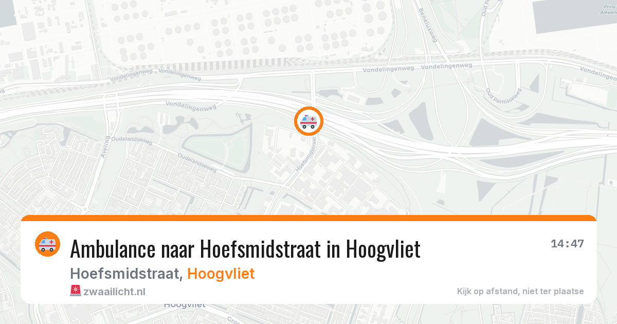 Ambulance naar Hoefsmidstraat in Hoogvliet — 29 jan 2026