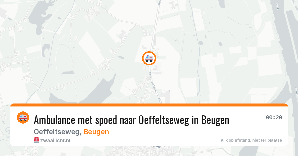 Ambulance met spoed naar Oeffeltseweg in Beugen — 3 jul 2026
