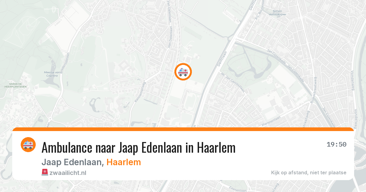 Ambulance naar Jaap Edenlaan in Haarlem — 17 mrt 2026