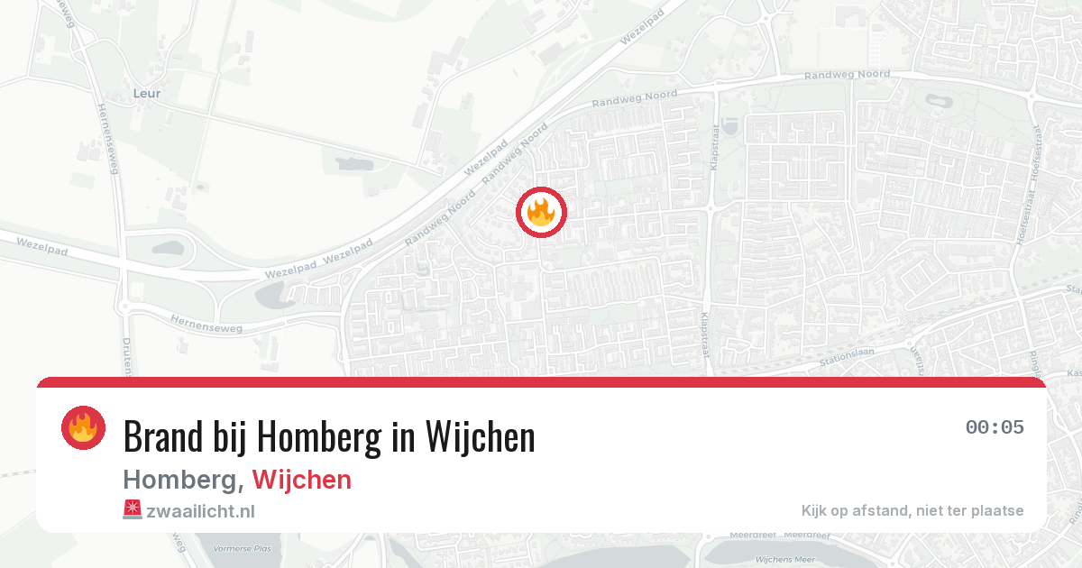 Brand bij Homberg in Wijchen — 21 mei 2026