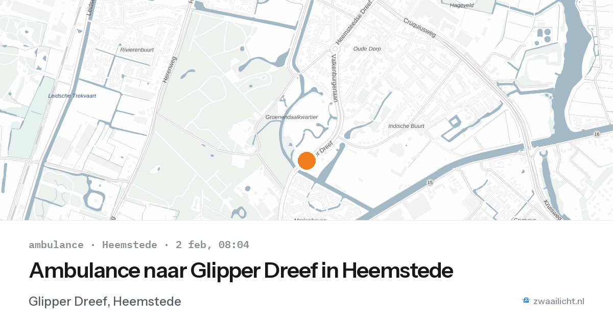 Ambulance naar Glipper Dreef in Heemstede — 2 feb 2026