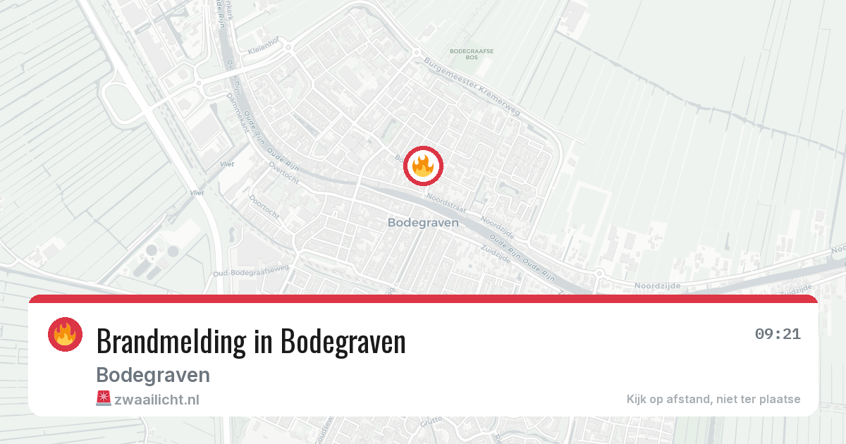 Brandmelding in Bodegraven — 22 jun 2026