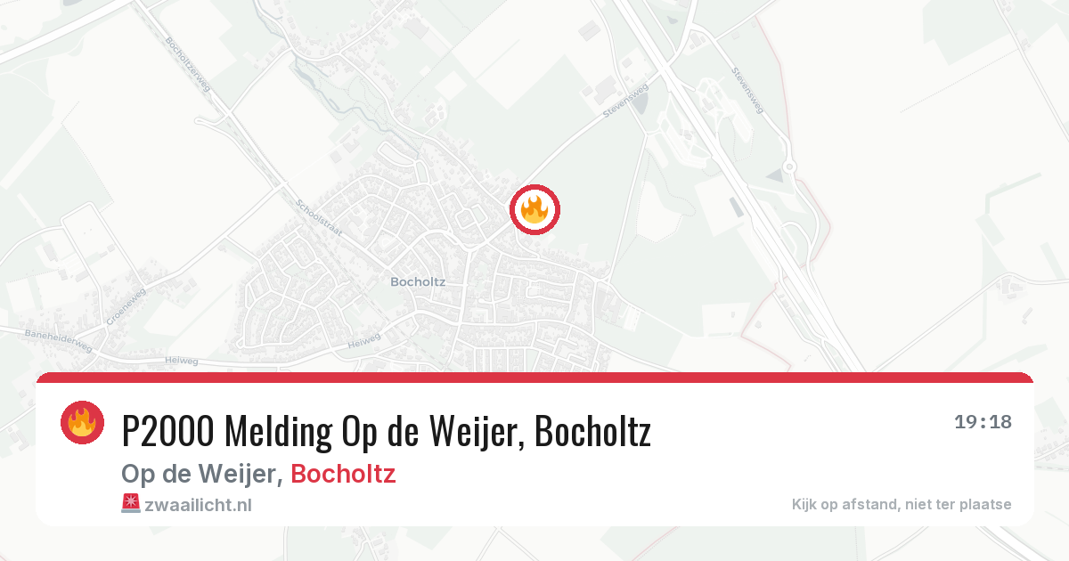 P2000 Melding Op de Weijer, Bocholtz — 5 feb 2026
