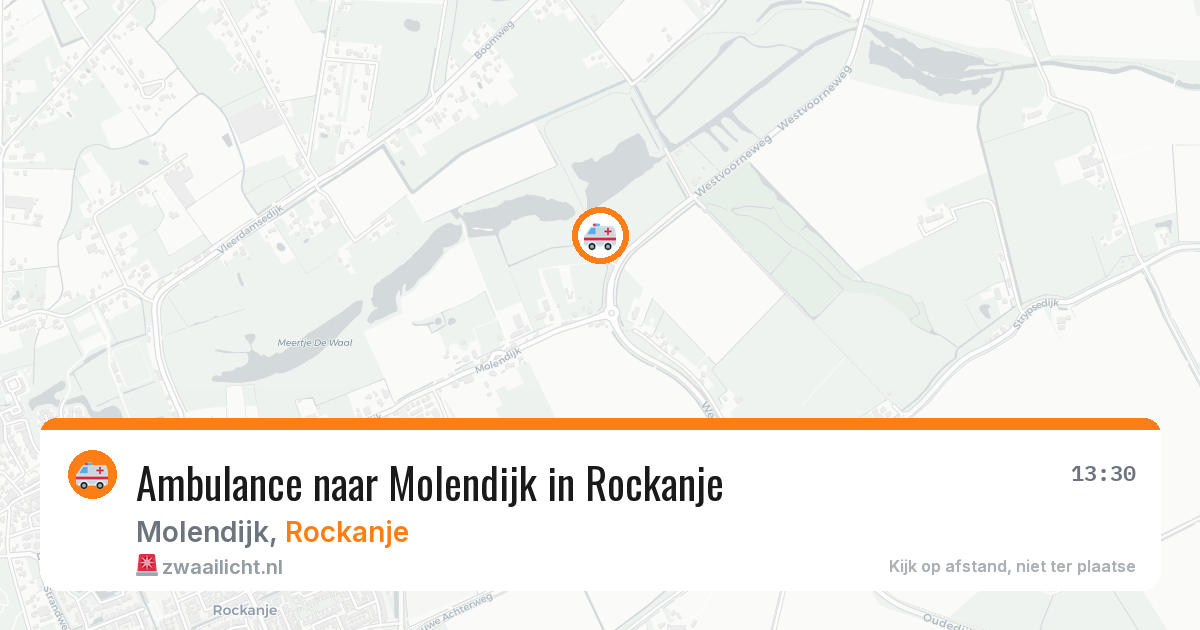Ambulance naar Molendijk in Rockanje — 5 apr 2026