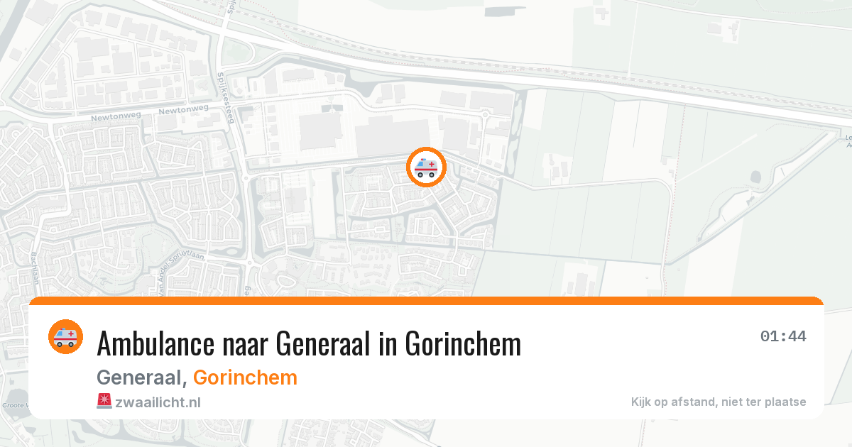 Ambulance naar Generaal in Gorinchem — 12 mei 2026