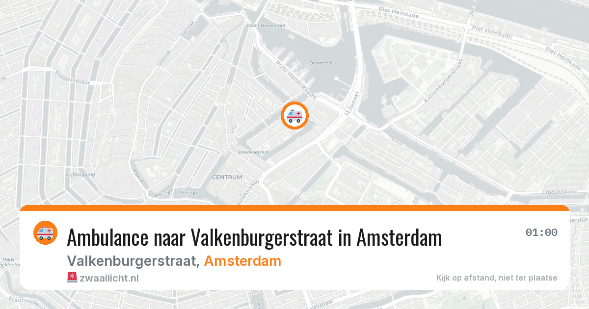 Ambulance naar Valkenburgerstraat in Amsterdam — 24 jun 2026