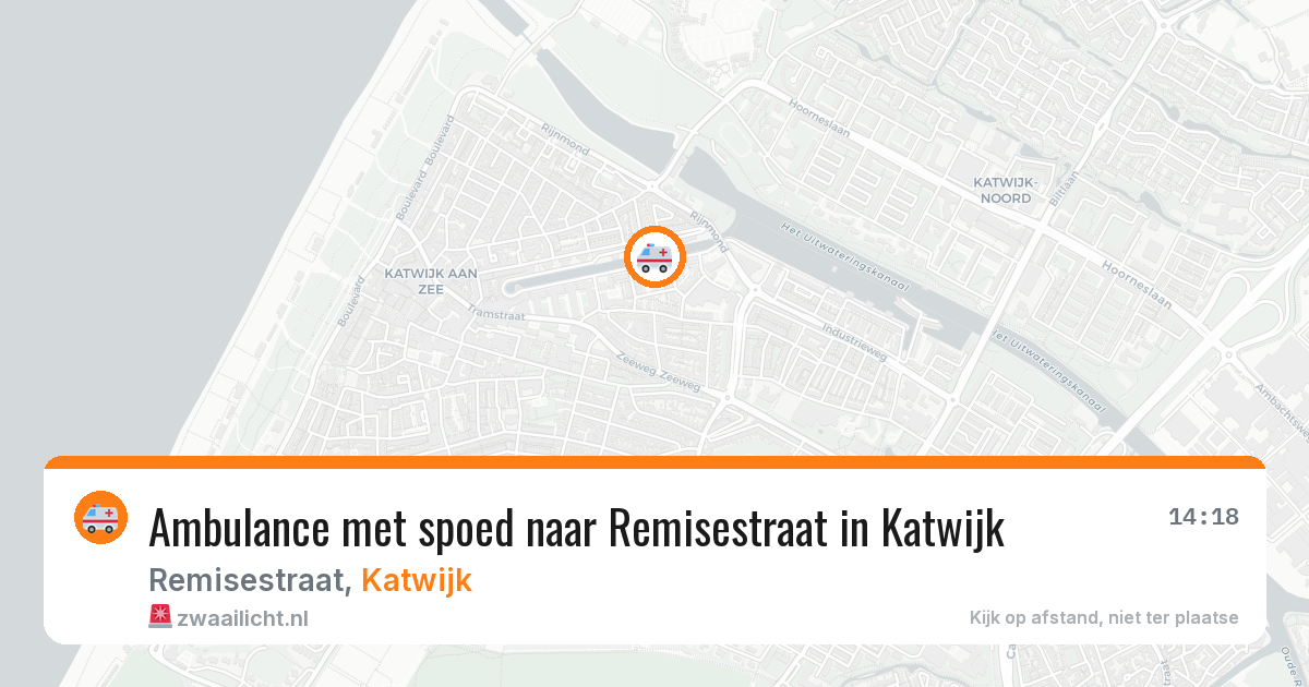Ambulance met spoed naar Remisestraat in Katwijk — 24 apr 2026