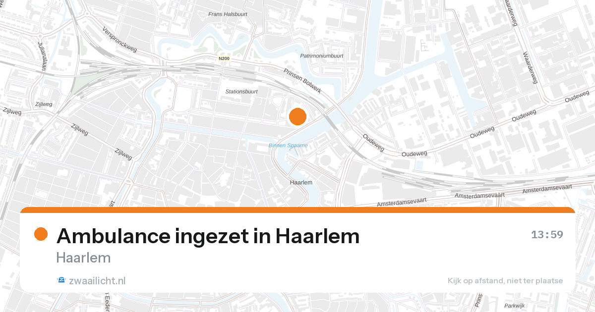 Ambulance ingezet in Haarlem — 10 jun 2026
