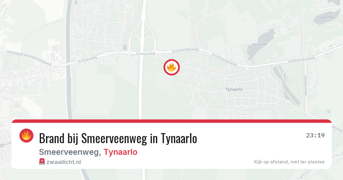 Brand bij Smeerveenweg in Tynaarlo — 31 jul 2026