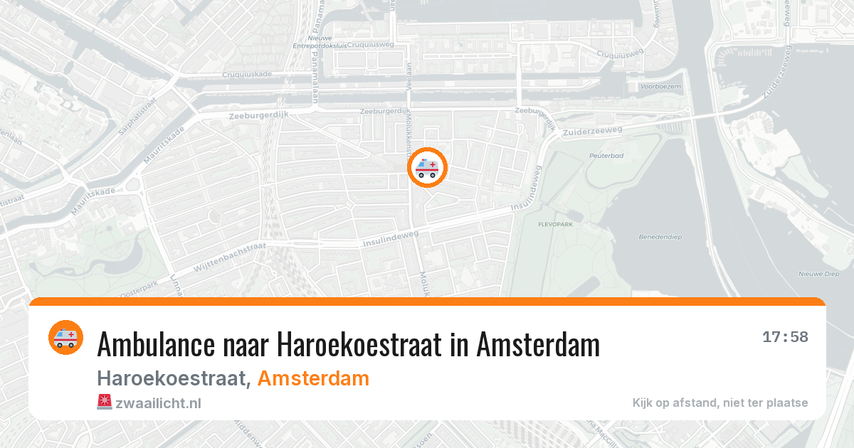 Ambulance naar Haroekoestraat in Amsterdam — 23 mrt 2026