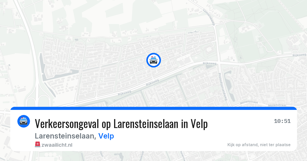Verkeersongeval op Larensteinselaan in Velp — 19 jan 2026
