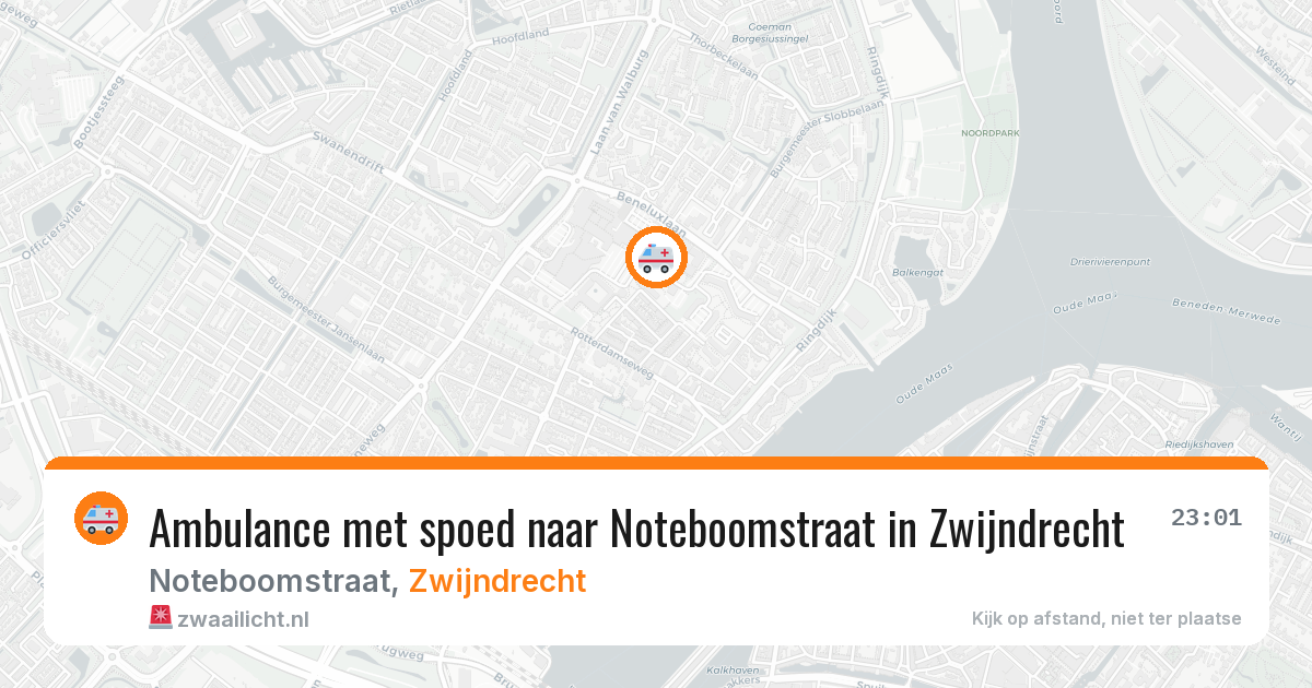 Ambulance met spoed naar Noteboomstraat in Zwijndrecht — 20 jan 2026
