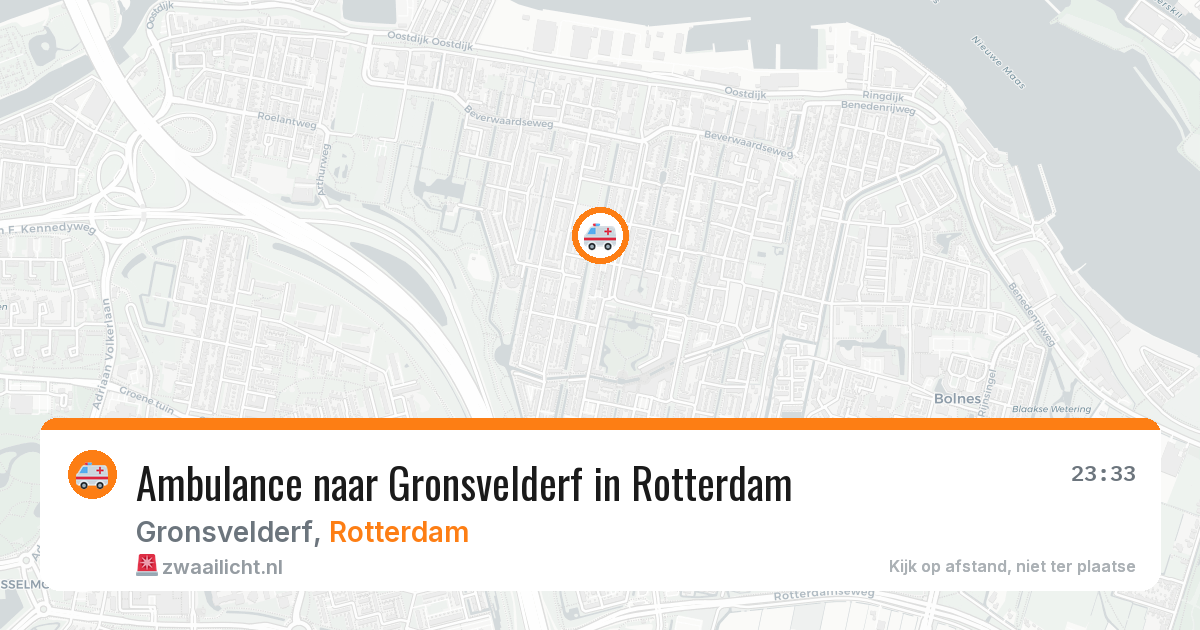 Ambulance naar Gronsvelderf in Rotterdam — 5 apr 2026