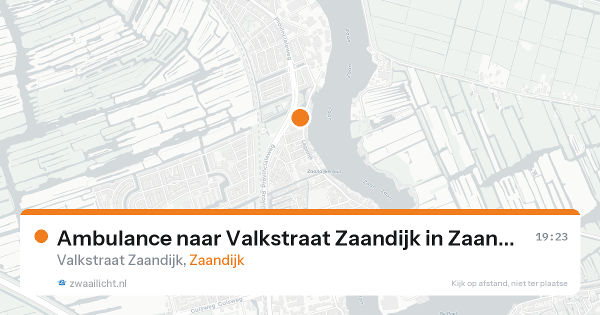 Ambulance naar Valkstraat Zaandijk in Zaandijk — 31 mei 2026