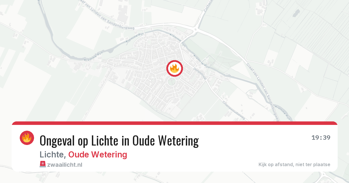 Ongeval op Lichte in Oude Wetering — 7 apr 2026