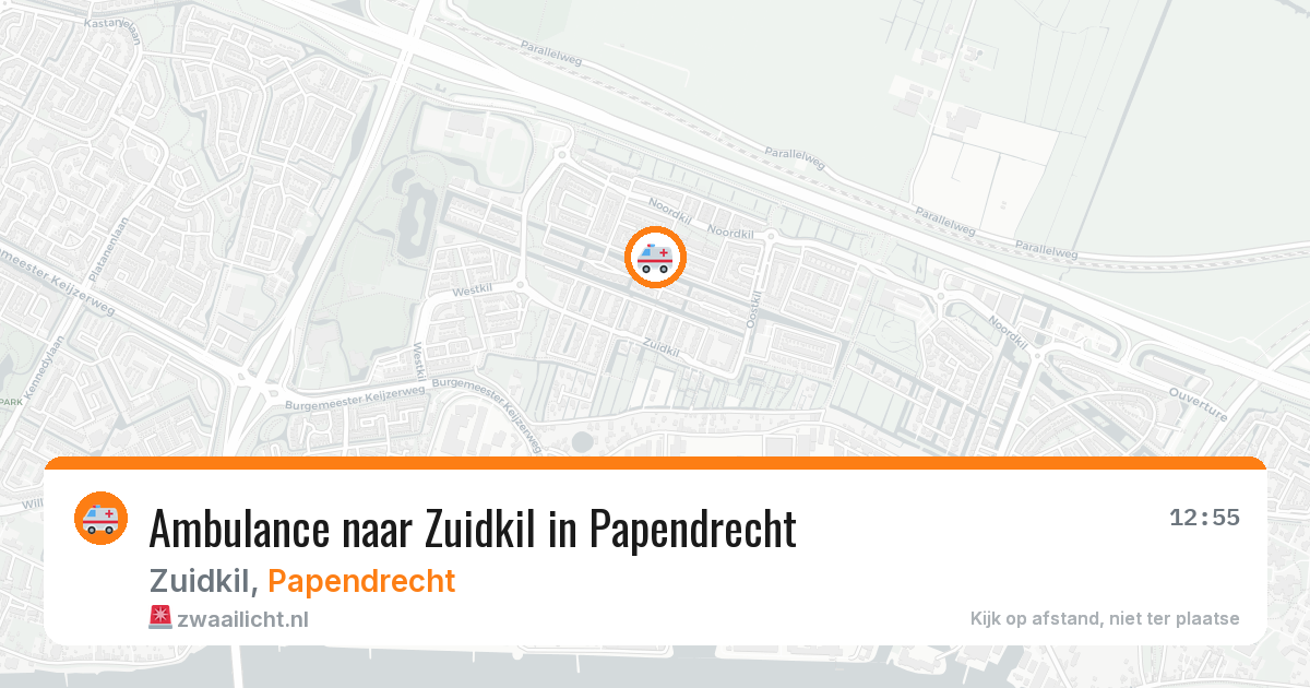 Ambulance naar Zuidkil in Papendrecht — 17 mrt 2026
