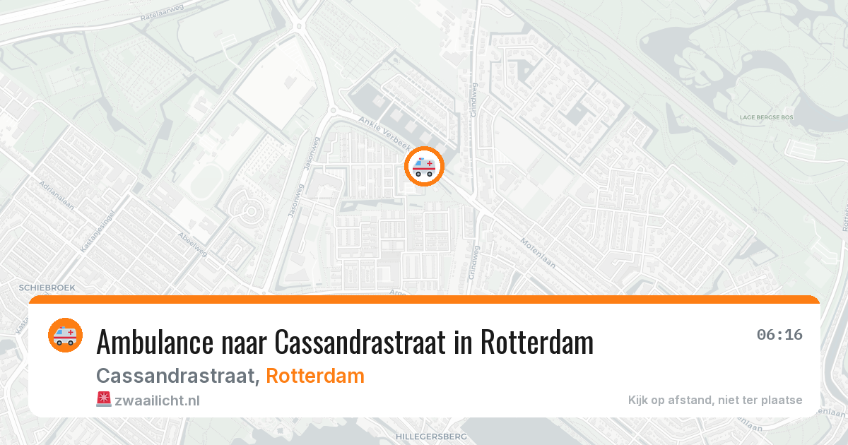 Ambulance naar Cassandrastraat in Rotterdam — 31 mei 2026