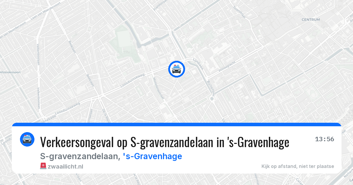 Verkeersongeval op S-gravenzandelaan in 's-Gravenhage — 13 mrt 2026