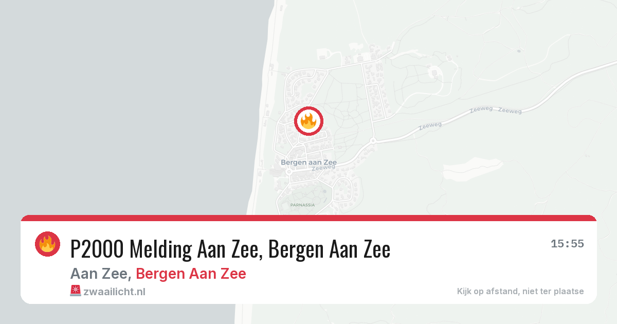 P2000 Melding Aan Zee, Bergen Aan Zee — 23 mei 2026