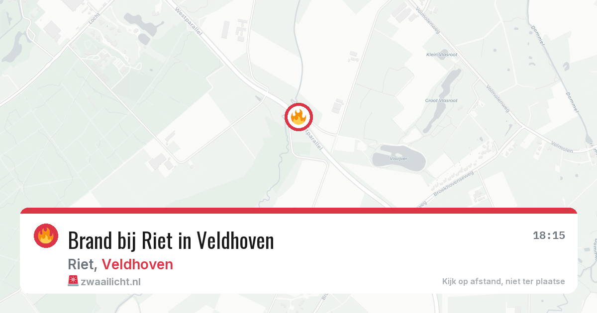 Brand bij Riet in Veldhoven — 25 apr 2026