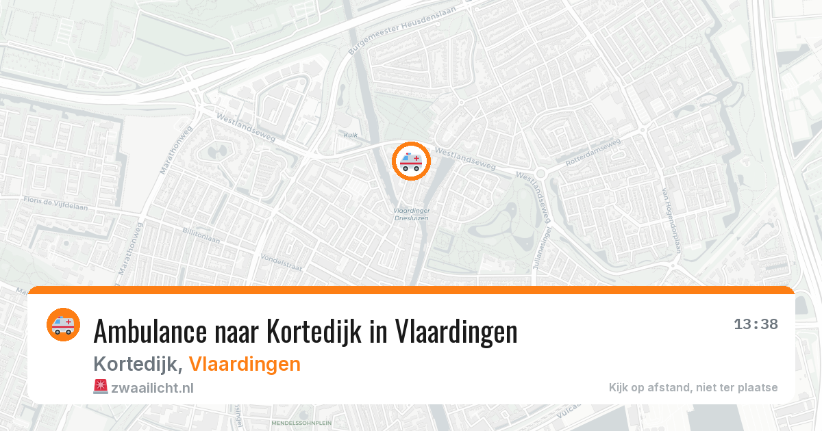 Ambulance naar Kortedijk in Vlaardingen — 29 mei 2026