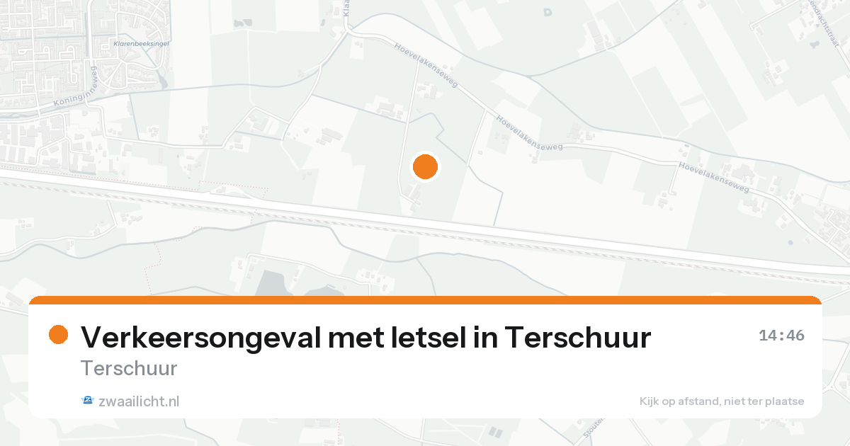 Verkeersongeval met letsel in Terschuur — 20 aug 2026