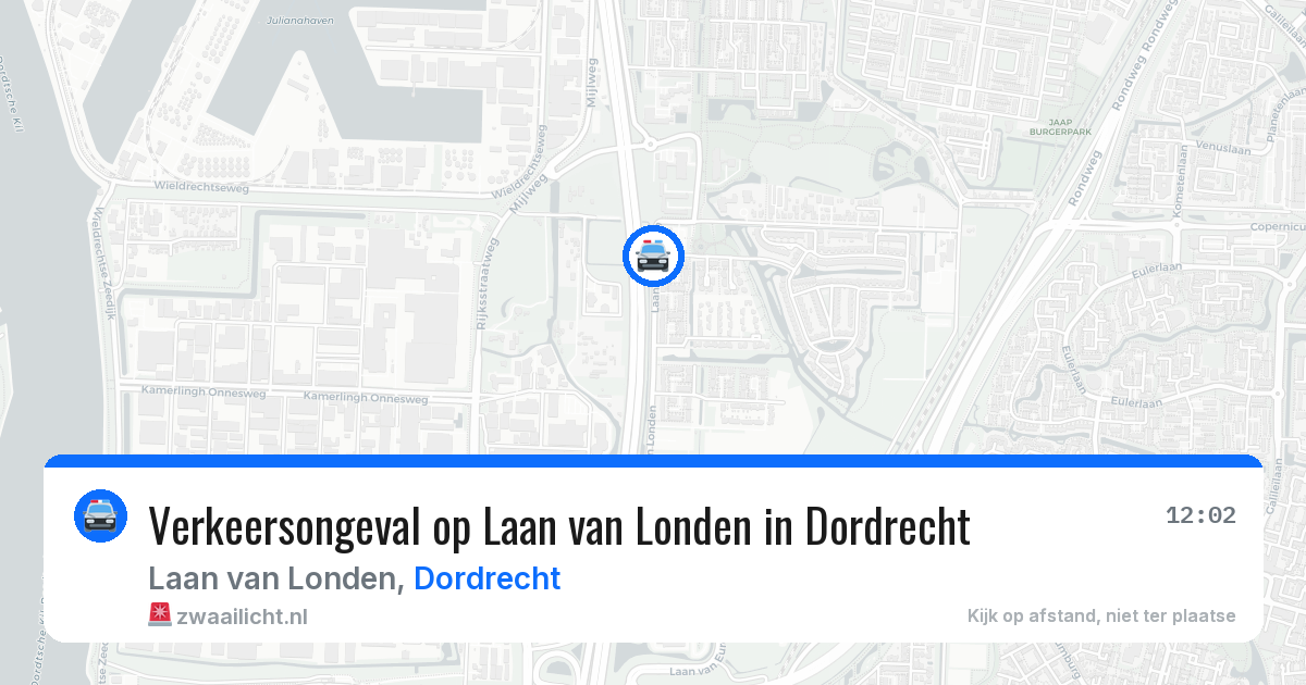 Verkeersongeval op Laan van Londen in Dordrecht — 18 jun 2026