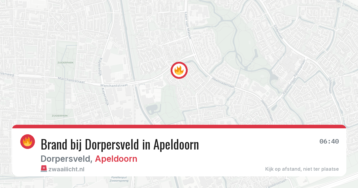 Brand bij Dorpersveld in Apeldoorn — 8 jul 2026
