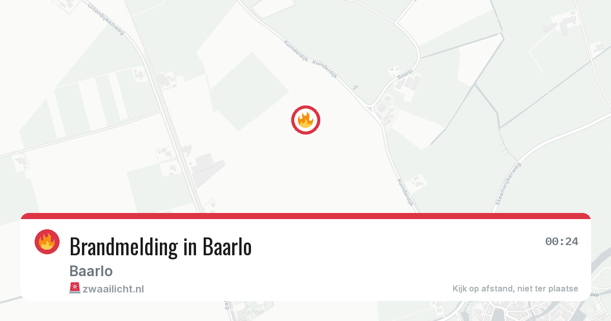 Brandmelding in Baarlo — 19 jun 2026