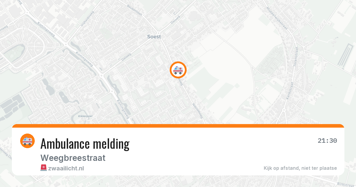 Ambulance melding — 9 jul 2026