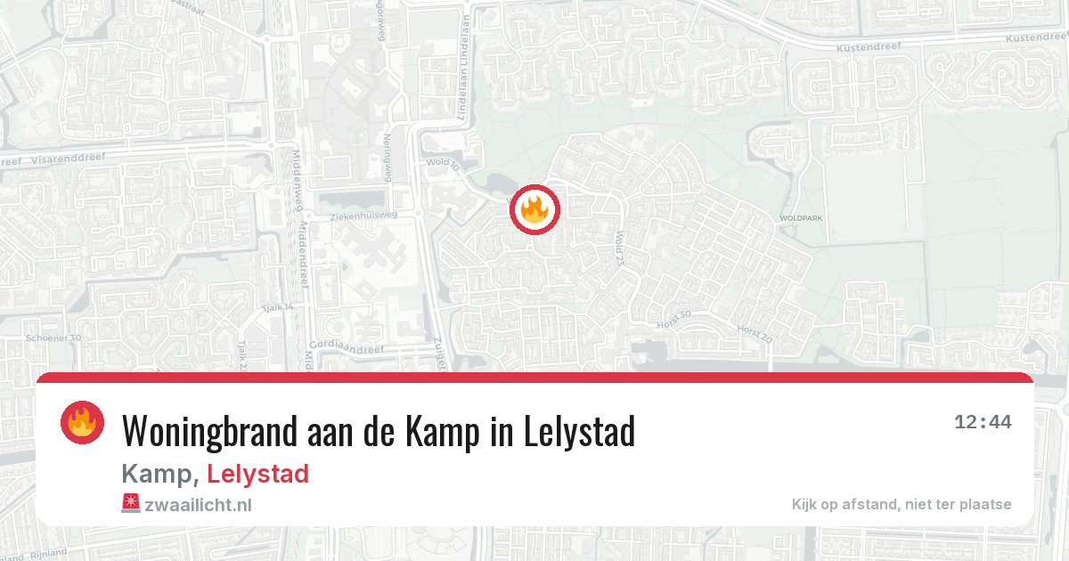 Woningbrand aan de Kamp in Lelystad — 10 feb 2026